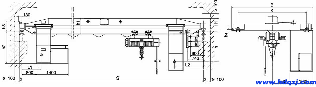 BD型1～10t防爆電動單梁橋式起重機(jī)